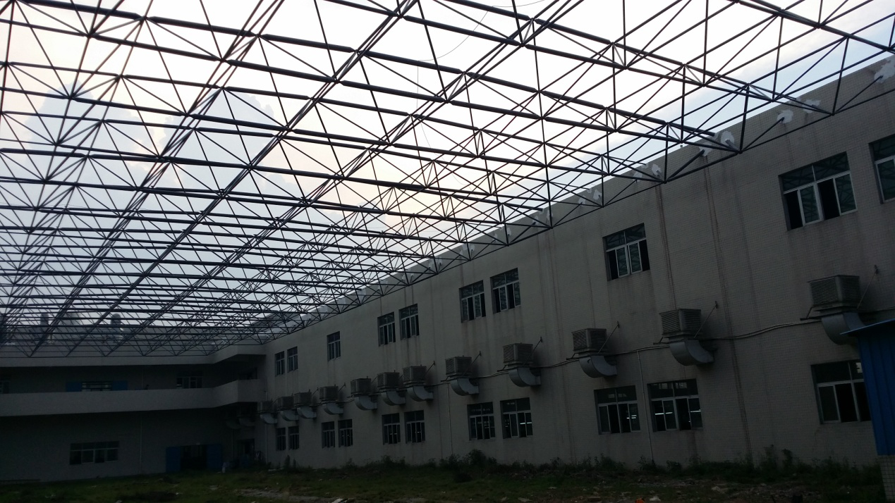 江門新輝工廠中廳網架項目